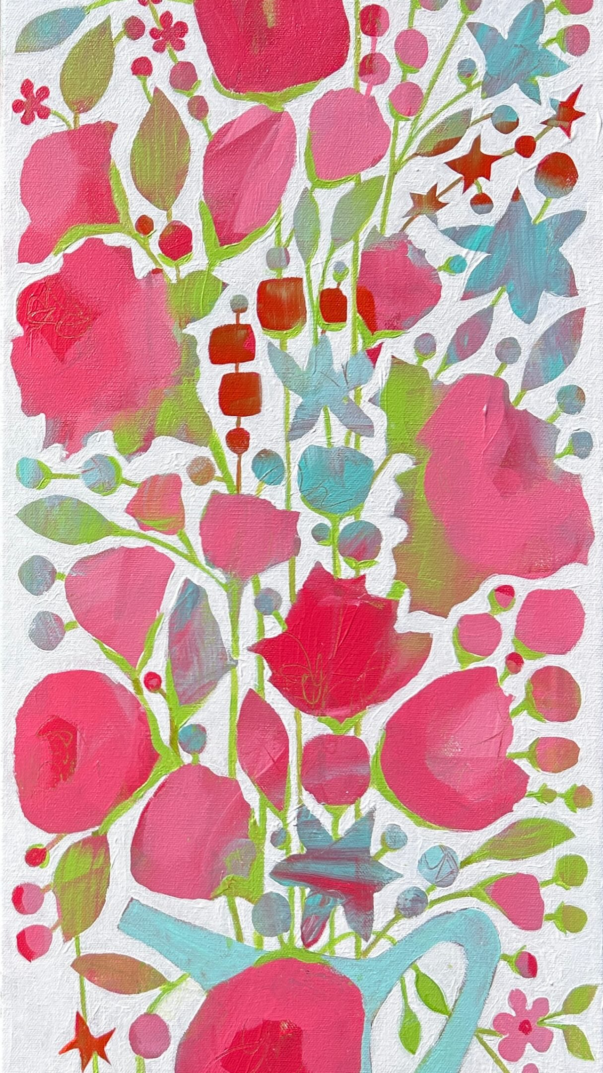 “Weightless,” 36”x12” acrylic on canvas 💫 🛰️ 🐚 🌺 #paint #décor #beachdays #vacationmode #art